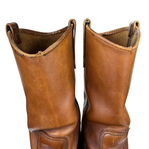 Vintage Red Wing Men’s Pecos Brown Leather Pull On Western Boot Size US 10 - Picture 9 of 12